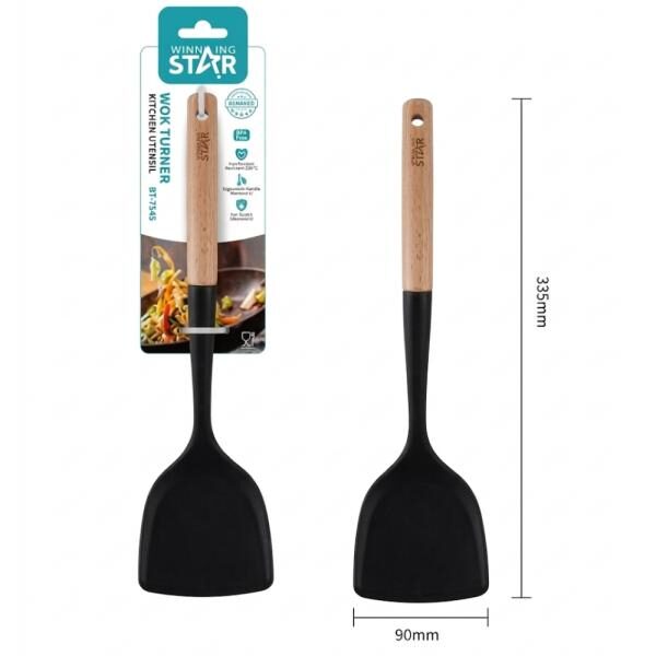 ESPï¿½TULA PARA WOK WINNING STAR ST-7545 SILICONA / NYLON / MADERA GC-1637-WST-38864