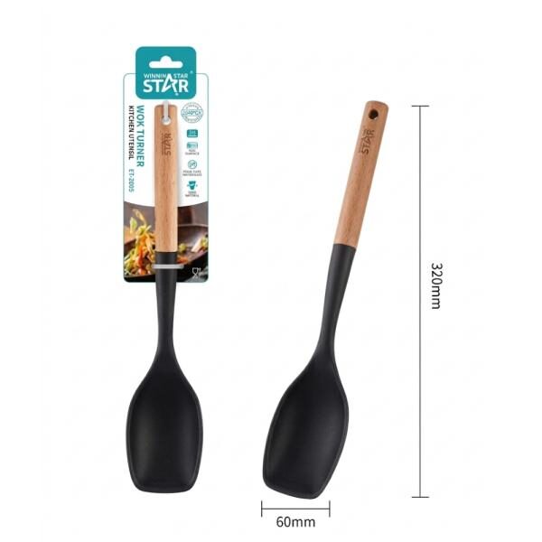 ESPï¿½TULA PARA WOK WINNING STAR ST-7550 SILICONA / NYLON / MADERA MC-1642-WST-38864