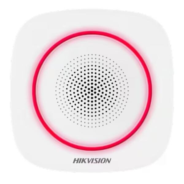 SIRENA INTERNA INALï¿½MBRICA HIKVISION DS-PS1-I-WB(B)/RED 433 MHZ 90-110 DB 302402667