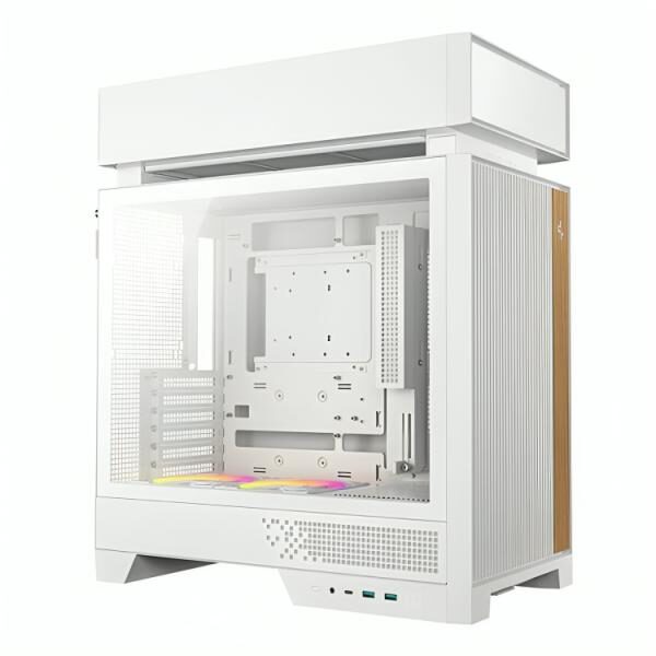 CASE DEEPCOOL CL660 WH MID TOWER VENTILADORES 2 DE 120MM CON PANEL LATERAL R-CL660-WHNNA0-G-1