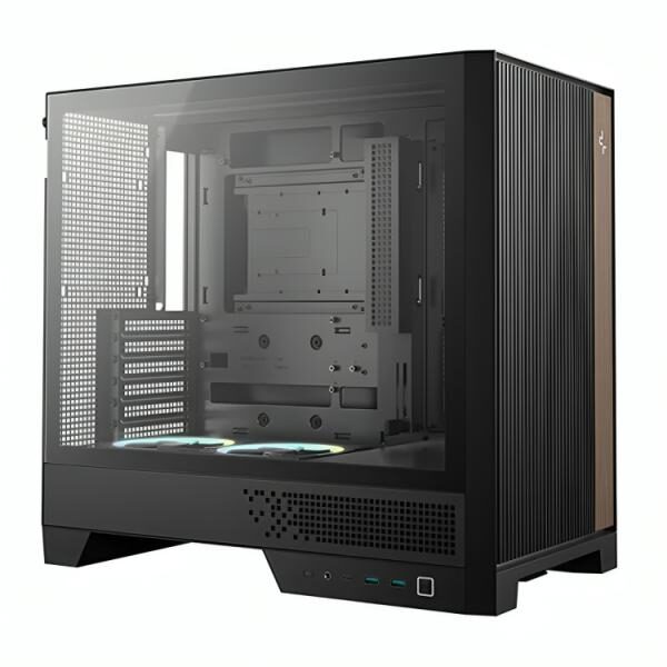 CASE DEEPCOOL CL600 MID TOWER VENTILADORES 2 DE 120MM CON PANEL LATERAL R-CL600-BKNNA2-G-1