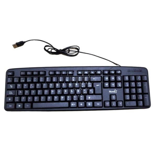 TECLADO NOVA KB3802U0001C MEMBRANA ALï¿½MBRICO USB ESPAï¿½OL