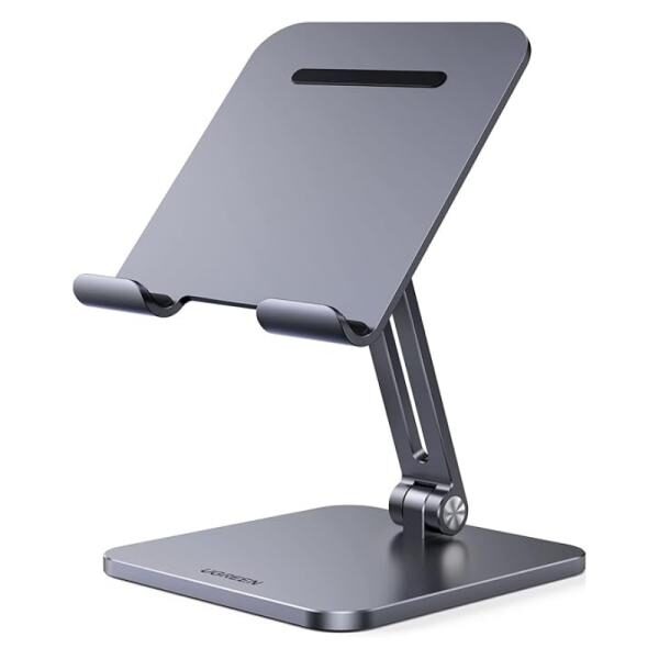 SOPORTE DE ESCRITORIO UGREEN LP134 PARA TABLET MULTIï¿½NGULO ALUMINIO COMPATIBLE HASTA 12.9" 40393