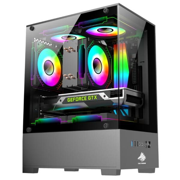 CASE EAGLE WARRIOR CG01J2RA001C MINI TOWER SIN VENTILACIï¿½N INCLUIDA CON PANEL LATERAL