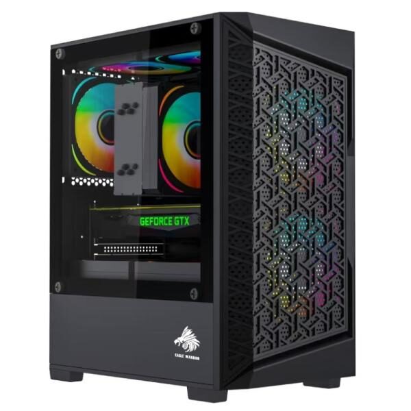CASE EAGLE WARRIOR CG09J2RA001C MINI TOWER SIN VENTILACIï¿½N INCLUIDA CON PANEL LATERAL