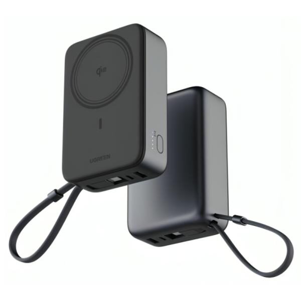 POWER BANK UGREEN PB567 20000MAH USB-C INALï¿½MBRICO MAGNï¿½TICO QI2 CARGA Rï¿½PIDA 55450B