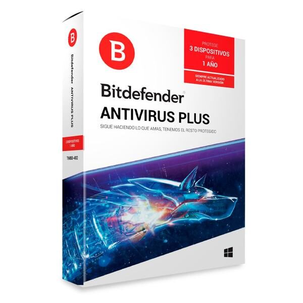 LICENCIA ANTIVIRUS BITDEFENDER ANTIVIRUS PLUS 3 PC+ 2 1 Aï¿½O