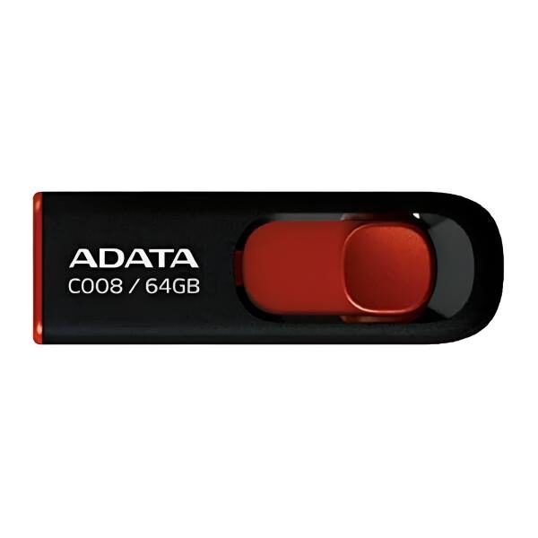 MEMORIA USB 64GB ADATA AC008 USB-A 2.0 AC008-64G-RKD