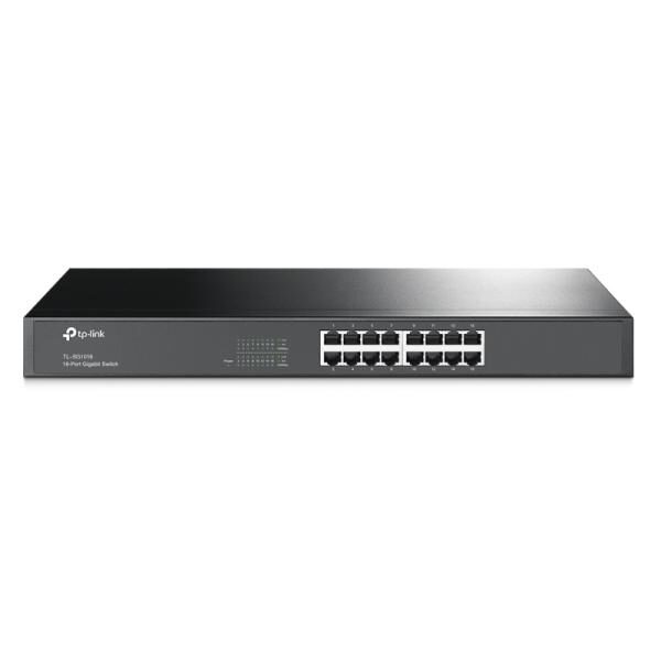 SWITCH TP LINK TL-SG1016 16 PUERTOS GIGABIT 10/100/1000 MBPS NO ADMINISTRABLE 19"