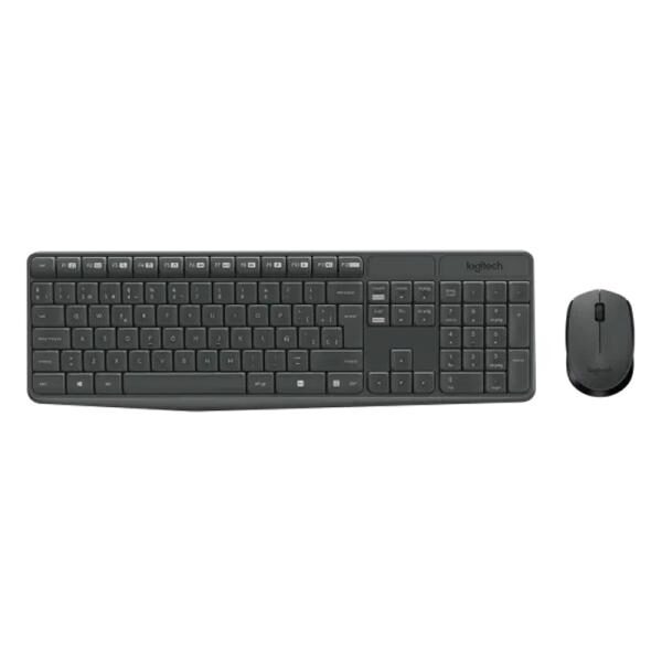 TECLADO Y MOUSE LOGITECH MK235 MEMBRANA INALï¿½MBRICO 2.4 GHZ ESPAï¿½OL 920-007901
