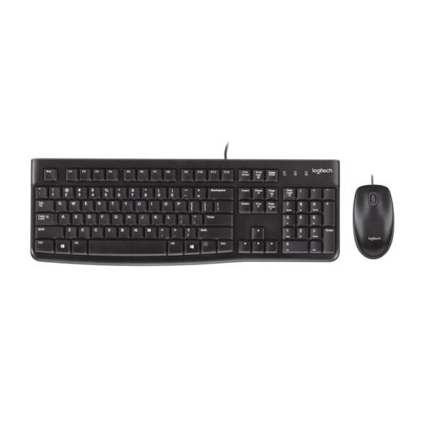 TECLADO Y MOUSE LOGITECH MK120 MEMBRANA ALï¿½MBRICO USB INGLï¿½S 920-002565