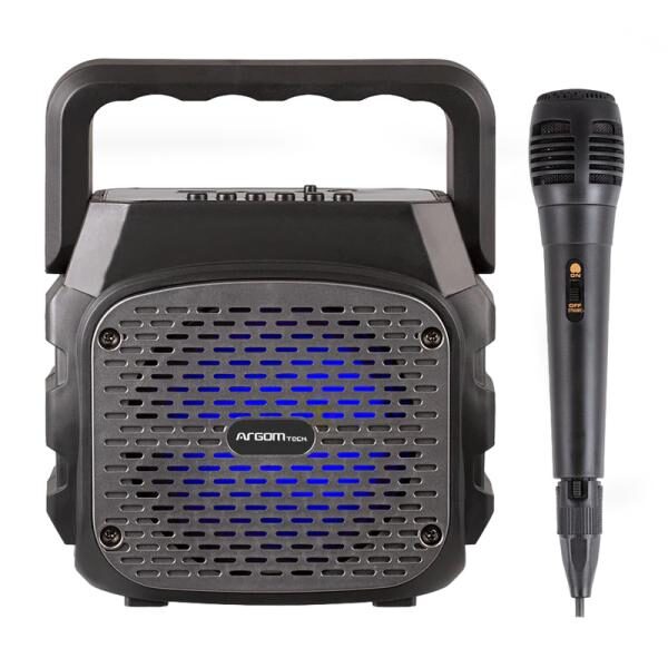 PARLANTE RGB ARGOM RUMBABOX K4 BLUETOOTH 1 MICROFONO ARG-SP-3010BK