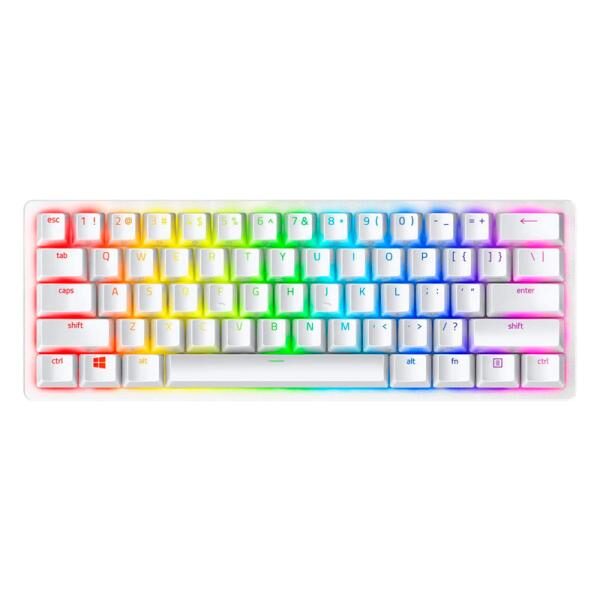 TECLADO GAMING RGB RAZER HUNTSMAN MINI MECï¿½NICO ALï¿½MBRICO USB ESPAï¿½OL SWITCH MORADO RZ03-03390300-R3M1