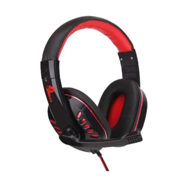HEADSET GAMING X-LION CON MICROFONO RED /BLACK HP-600 3.5MM+ USB PORT